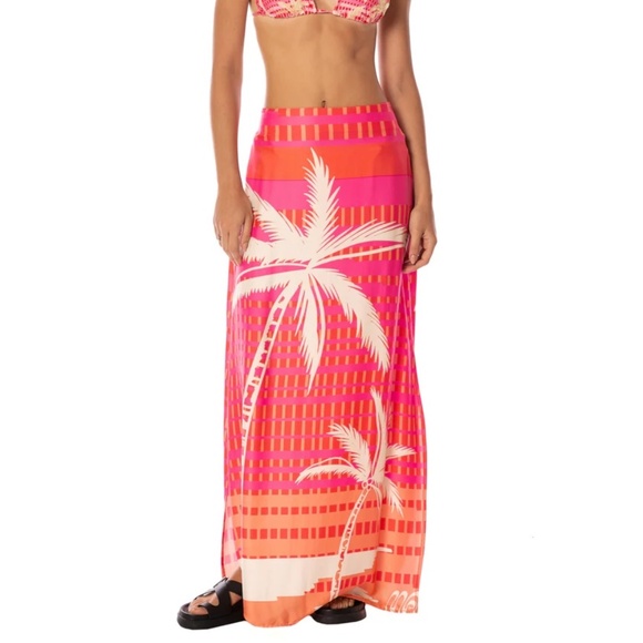 Maaji Palm Excel Echo Long Skirt NWT - Picture 1 of 6